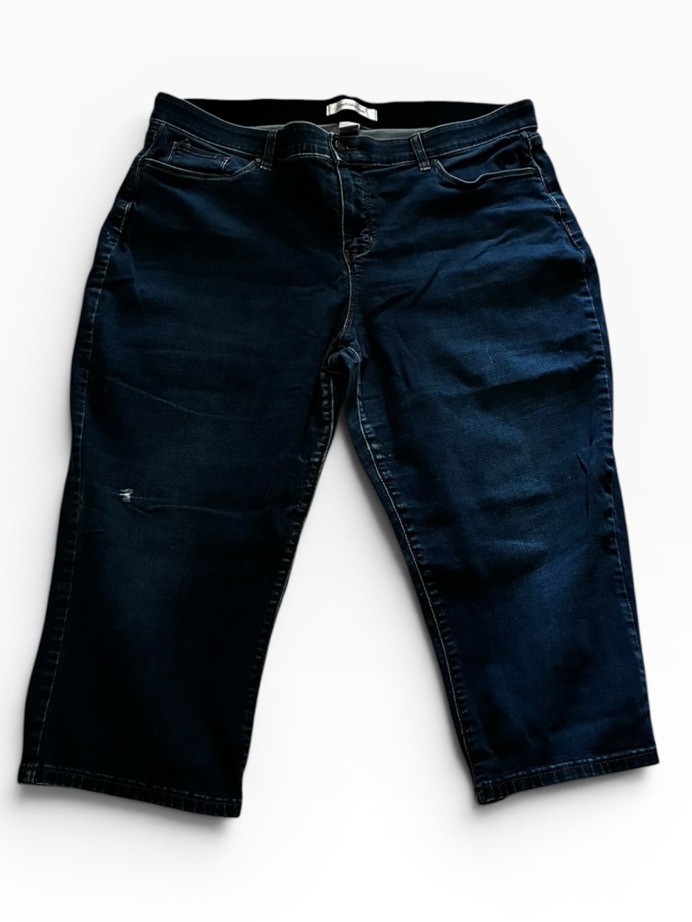 croft & barrow Navy Cropped Ankle Jeans